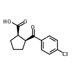 CAS#: 733740-14-2, (1R,2S)-2-(4-Chlorobenzoyl)cyclopentanecarboxylic acid