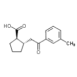 CAS 登录号：733740-53-9， (1R,2S)-2-[2-(3-甲基苯基)-2-氧代乙基]环戊烷羧酸