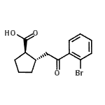 CAS#: 733740-67-5, (1R,2S)-2-[2-(2-Bromophenyl)-2-oxoethyl]cyclopentanecarboxylic acid
