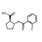 CAS#: 733740-70-0, (1R,2S)-2-[2-(2-Iodophenyl)-2-oxoethyl]cyclopentanecarboxylic acid