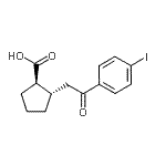 CAS#: 733740-72-2, (1R,2S)-2-[2-(4-Iodophenyl)-2-oxoethyl]cyclopentanecarboxylic acid