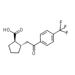 CAS 登录号：733740-75-5， (1R,2S)-2-{2-氧代-2-[4-(三氟甲基)苯基]乙基}环戊烷羧酸