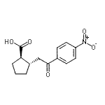 CAS 登录号：733740-78-8， (1R,2S)-2-[2-(4-硝基苯基)-2-氧代乙基]环戊烷羧酸