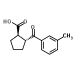 CAS 登录号：733740-80-2， (1R,2R)-2-(3-甲基苯甲酰)环戊烷羧酸