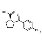 CAS 登录号：733740-81-3， (1R,2R)-2-(4-甲基苯甲酰)环戊烷羧酸