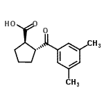 CAS#: 733741-21-4, (1R,2R)-2-(3,5-Dimethylbenzoyl)cyclopentanecarboxylic acid