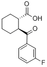 CAS 登录号：733742-79-5， 反式-2-(3-氟苯甲酰)环己烷-1-羧酸