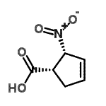 CAS 登录号：733748-93-1， (1S,2R)-2-硝基-3-环戊烯-1-羧酸