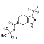 CAS#: 733757-89-6, 2-Methyl-2-propanyl 3-(trifluoromethyl)-1,4,5,7-tetrahydro-6H-pyrazolo[3,4-c]pyridine-6-carboxylate