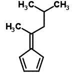 CAS 登录号：7338-49-0， 5-(4-甲基-2-戊烷亚基)-1,3-环戊二烯