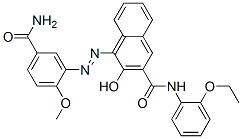 CAS#: 73384-83-5, 4-[[5-(Aminocarbonyl)-2-Methoxyphenyl]Azo]-N-(2-Ethoxyphenyl)-3-Hydroxy-2-Naphthalenecarboxamide
