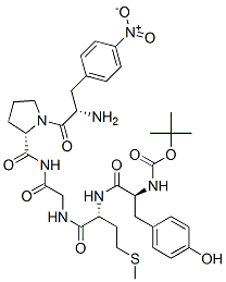 CAS#: 73385-91-8, N-[(1,1-Dimethylethoxy)Carbonyl]-L-Tyrosyl-D-Methionylglycyl-4-Nitro-L-Phenylalanyl-L-Prolinamide