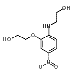 CAS 登录号：73388-54-2， 2-{[2-(2-羟基乙氧基)-4-硝基苯基]氨基}乙醇