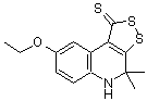 CAS#: 7345-50-8, 8-Ethoxy-4,4-dimethyl-4,5-dihydro-1H-[1,2]dithiolo[3,4-c]quinoline-1-thione