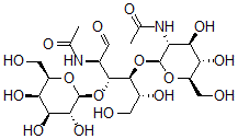 CAS#: 73499-58-8, N-[(2S,3R,4R,5S,6R)-2-[(2R,3S,4R,5R)-5-Acetamido-1,2-Dihydroxy-6-Oxo-4-[(2R,3R,4S,5R,6R)-3,4,5-Trihydroxy-6-(Hydroxymethyl)Oxan-2-Yl]Oxyhexan-3-Yl]Oxy-4,5-Dihydroxy-6-(Hydroxymethyl)Oxan-3-Yl]Acetamide