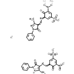 CAS#: 73507-64-9, Bis[3-[2-[4,5-dihydro-3-methyl-5-(oxo)-1-phenyl-1H-pyrazol-4-yl]diazenyl]-4-(hydroxy)-5-nitrobenzenesulfonato]-Chromate sodium hydrogen