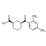 CAS#: 735269-83-7, (1R,3S)-3-(2,4-Dimethylbenzoyl)cyclohexanecarboxylic acid