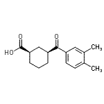 CAS#: 735269-86-0, (1R,3S)-3-(3,4-Dimethylbenzoyl)cyclohexanecarboxylic acid