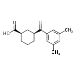 CAS 登录号：735269-87-1， (1R,3S)-3-(3,5-二甲基苯甲酰)环己烷羧酸