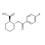 CAS#: 735274-91-6, (1R,2S)-2-[2-(4-Fluorophenyl)-2-oxoethyl]cyclohexanecarboxylic acid