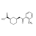 CAS#: 735275-05-5, (1R,3S)-3-[2-(2-Methylphenyl)-2-oxoethyl]cyclohexanecarboxylic acid