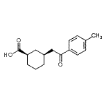 CAS#: 735275-07-7, (1R,3S)-3-[2-(4-Methylphenyl)-2-oxoethyl]cyclohexanecarboxylic acid