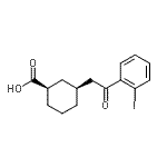 CAS#: 735275-37-3, (1R,3S)-3-[2-(2-Iodophenyl)-2-oxoethyl]cyclohexanecarboxylic acid