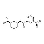 CAS#: 735275-44-2, (1R,3S)-3-[2-(3-Nitrophenyl)-2-oxoethyl]cyclohexanecarboxylic acid