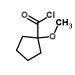 CAS#: 73555-14-3, 1-Methoxycyclopentanecarbonyl chloride