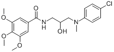 CAS#: 73571-91-2, N-[3-[(4-Chlorophenyl)-Methylamino]-2-Hydroxypropyl]-3,4,5-Trimethoxybenzamide