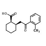 CAS#: 736136-29-1, (1R,2R)-2-[2-(2-Methylphenyl)-2-oxoethyl]cyclohexanecarboxylic acid