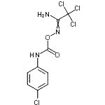 CAS#: 73623-04-8, 2,2,2-Trichloro-N'-{[(4-chlorophenyl)carbamoyl]oxy}ethanimidamide