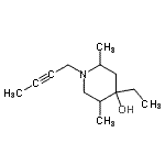 CAS 登录号：736865-39-7， 1-(2-丁炔-1-基)-4-乙基-2,5-二甲基-4-哌啶醇