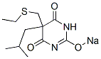 CAS#: 73688-60-5, Sodium 5-(Ethylsulfanylmethyl)-5-(2-Methylpropyl)Pyrimidin-3H-2,4,6-Trione