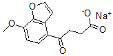 CAS 登录号：73698-63-2， 4-(7-甲氧基-1-苯并呋喃-4-基)-4-氧代丁酸钠