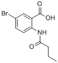 CAS 登录号：73721-76-3， 5-溴-2-丁酰胺基苯甲酸