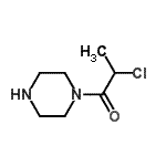 CAS 登录号：737703-49-0， 2-氯-1-(1-哌嗪基)-1-丙酮