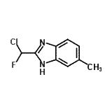 CAS#: 73774-30-8, 2-[Chloro(fluoro)methyl]-5-methyl-1H-benzimidazole