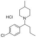 CAS 登录号：73790-68-8， 1-[1-(4-氯苯基)丁基]-4-甲基哌啶盐酸盐