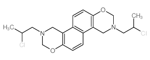 CAS#: 73816-78-1, 2,3,4,8,9,10-Hexahydro-3,9-Bis(2-Chloropropyl)Naphtho[1,2-e:5,6-e']Bis[1,3]Oxazine