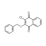 CAS 登录号：73816-81-6， 2-(苄基硫基)-3-氯-1,4-萘醌