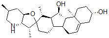 CAS#: 73825-59-9, (3S,3'R,3'aS,6'S,6aS,6bS,7'aR,10R,10aS,11R,11aS,11bR)-3',6',10,11b-Tetramethylspiro[2,3,4,6,6a,6b,7,8,10,10a,11,11a-Dodecahydro-1H-Benzo[i]Fluorene-9,2'-3a,4,5,6,7,7a-Hexahydro-3H-Furo[4,5-b]Pyridine]-3,11-Diol
