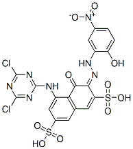 CAS#: 73826-58-1, (3Z)-5-[(4,6-Dichloro-1,3,5-Triazin-2-Yl)Amino]-3-[(2-Hydroxy-5-Nitrophenyl)Hydrazinylidene]-4-Oxonaphthalene-2,7-Disulfonic Acid