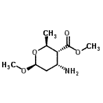 CAS#: 73844-74-3, Methyl (2S,3R,4R,6S)-4-amino-6-methoxy-2-methyltetrahydro-2H-pyran-3-carboxylate
