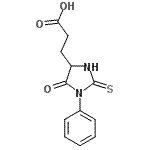 CAS 登录号：7390-22-9， 3-(5-氧代-1-苯基-2-硫代-4-咪唑烷基)丙酸