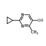 CAS#: 73901-42-5, 2-Cyclopropyl-4-methyl-5-pyrimidinol