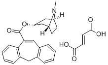 CAS 登录号:73927-65-8, 3-alpha-莨菪烷基5H-二苯并(a,d)环庚烯-10-羧酸酯富马酸氢盐