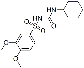 CAS 登录号：73953-73-8， 1-环己基-3-(3,4-二甲氧基苯基)磺酰基脲