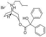 CAS#: 73954-05-9, (8-Butyl-8-Methyl-8-Azoniabicyclo[3.2.1]Octan-3-Yl) 2-Hydroxy-2,2-Diphenylacetate Bromide