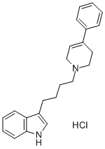 CAS 登录号:73966-59-3, 3-(4-(4-苯基-1,2,3,6-四氢-1-吡啶基)丁基)吲哚盐酸盐